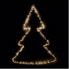 ALBERO DI NATALE 290 MICROLED BIANCO CM.70H (2pz)